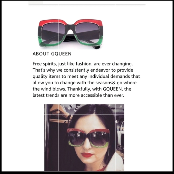 Square Colorblock Glitter Sunglasses - Picture 12 of 16